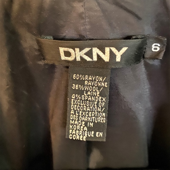 DKNY Black Women's Blazer Jacket Size 6 - Picture 6 of 6